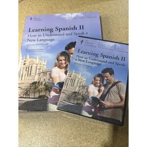 The Great Courses Learning Spanish 2 DVDs + Workbook Complete Set